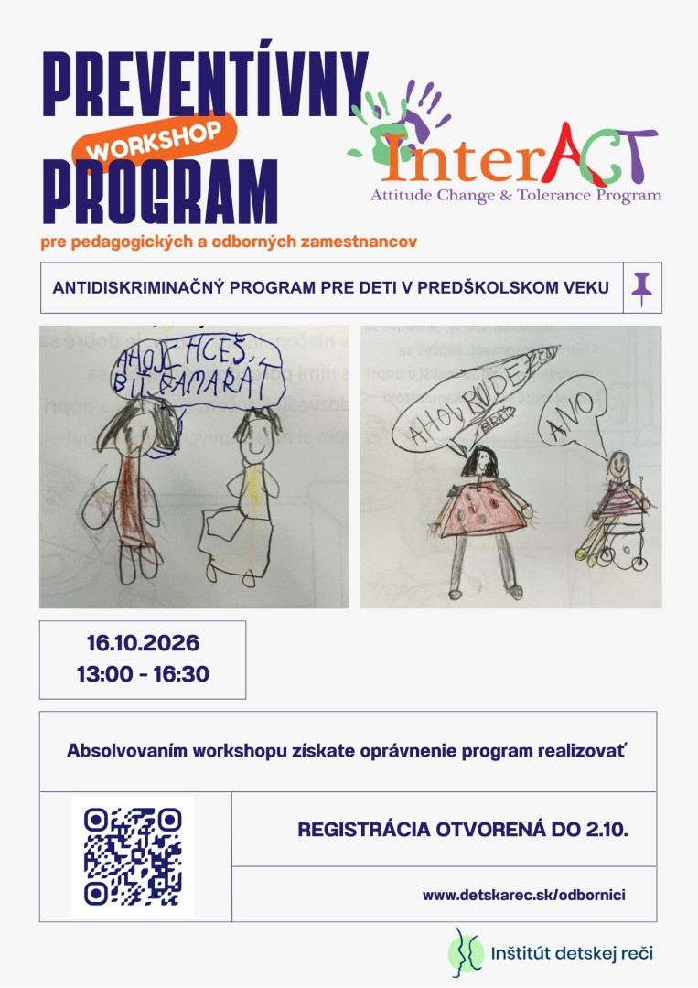 Prevencia diskriminácie začína u detí: naučte sa pracovať s programom InterACT